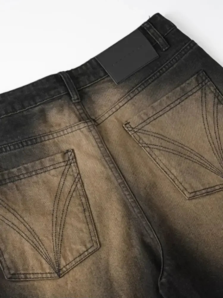 Men's Washed Flare Jeans