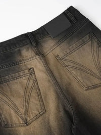 Men's Washed Flare Jeans