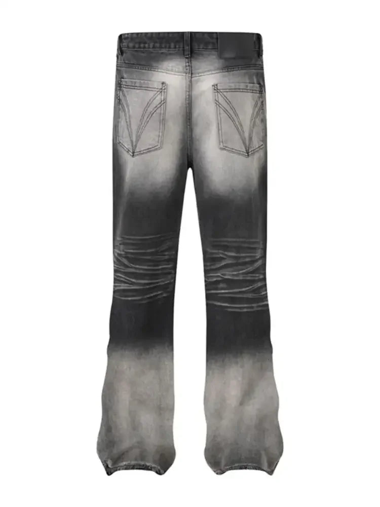 Men's Washed Flare Jeans