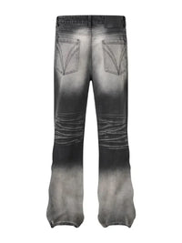 Men's Washed Flare Jeans