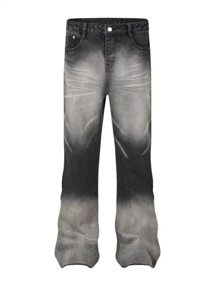 Men's Washed Flare Jeans