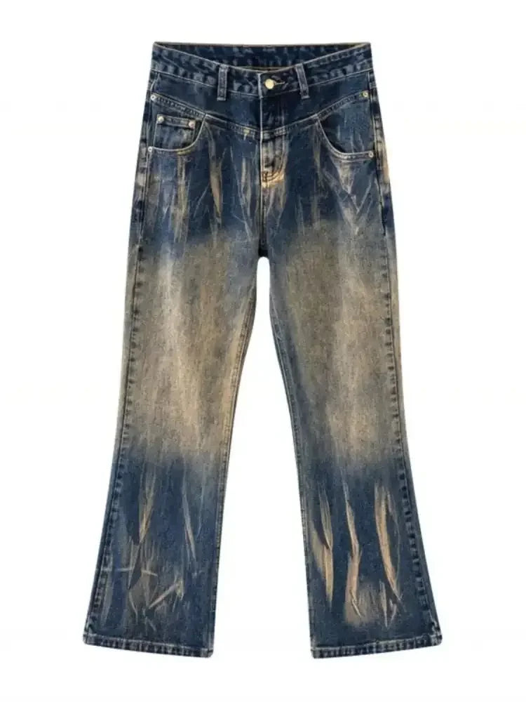 Men's Washed Jeans with Pockets