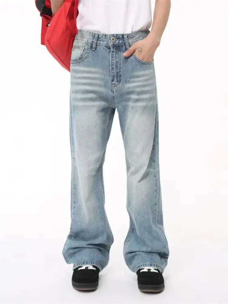 Men's Washed Loose Fit Jeans