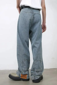 Men's Washed Loose Jeans with Pockets - Update AvenueTrendsi100400618249033100400618249033Men's Washed Loose Jeans with PocketsMedium