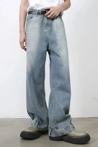 Men's Washed Loose Jeans with Pockets - Update AvenueTrendsi100400618249033100400618249033Men's Washed Loose Jeans with PocketsMedium