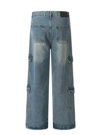 Men's Washed Multi - Pocket Cargo Jeans - Update AvenueTrendsi100400083798421100400083798421Men's Washed Multi - Pocket Cargo JeansVintage Blue