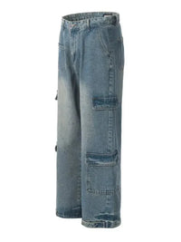Men's Washed Multi - Pocket Cargo Jeans - Update AvenueTrendsi100400083798421100400083798421Men's Washed Multi - Pocket Cargo JeansVintage Blue