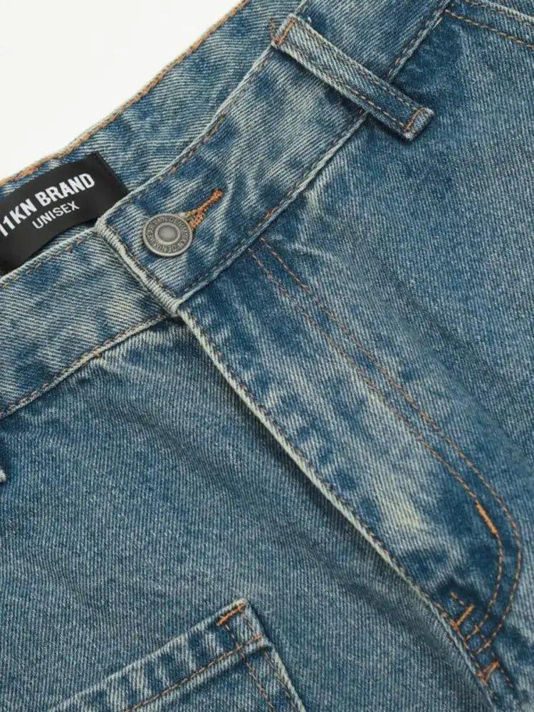 Men's Washed Multi - Pocket Cargo Jeans - Update AvenueTrendsi100400083798421100400083798421Men's Washed Multi - Pocket Cargo JeansVintage Blue
