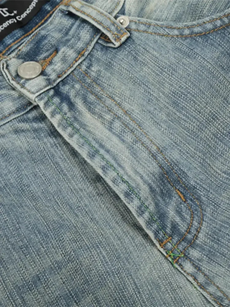 Men's Washed Relaxed Fit Baggy Jeans