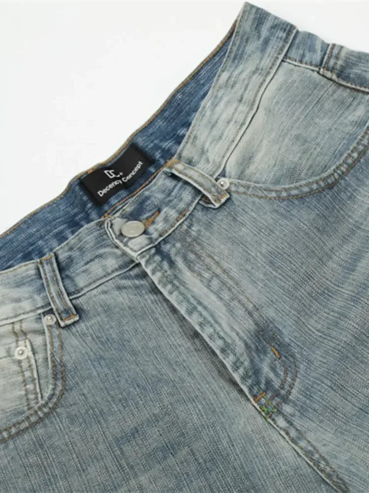 Men's Washed Relaxed Fit Baggy Jeans