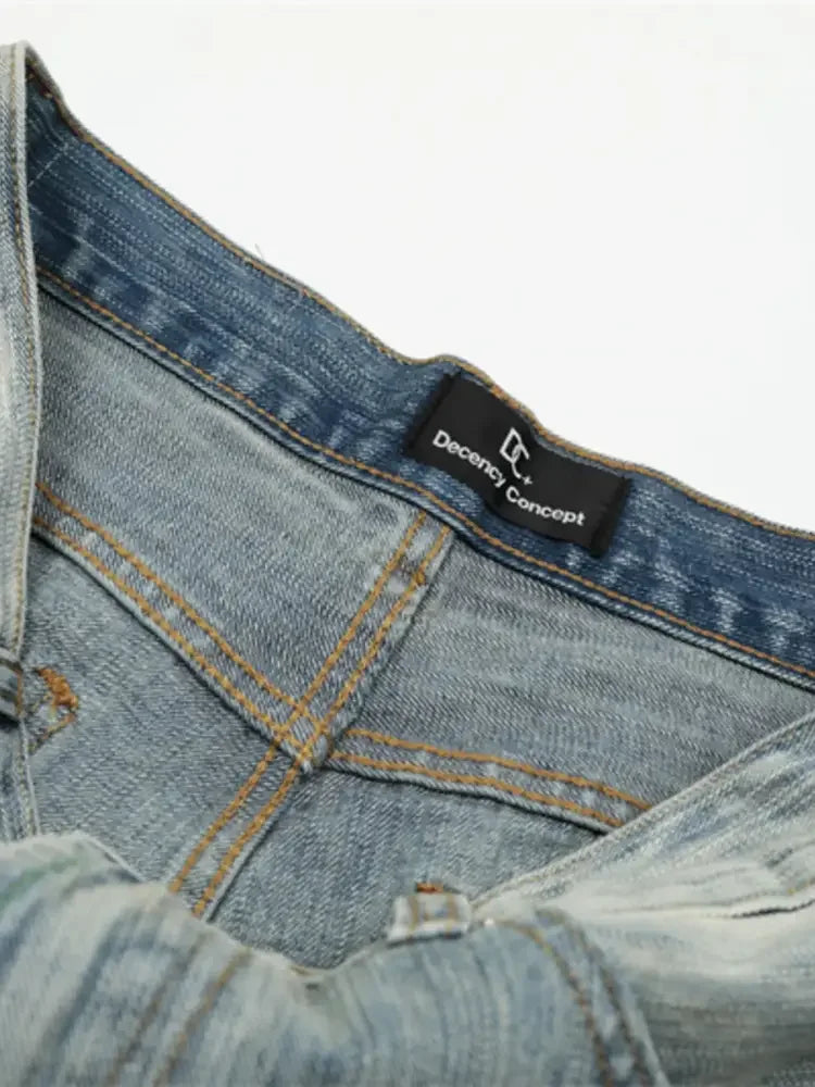 Men's Washed Relaxed Fit Baggy Jeans