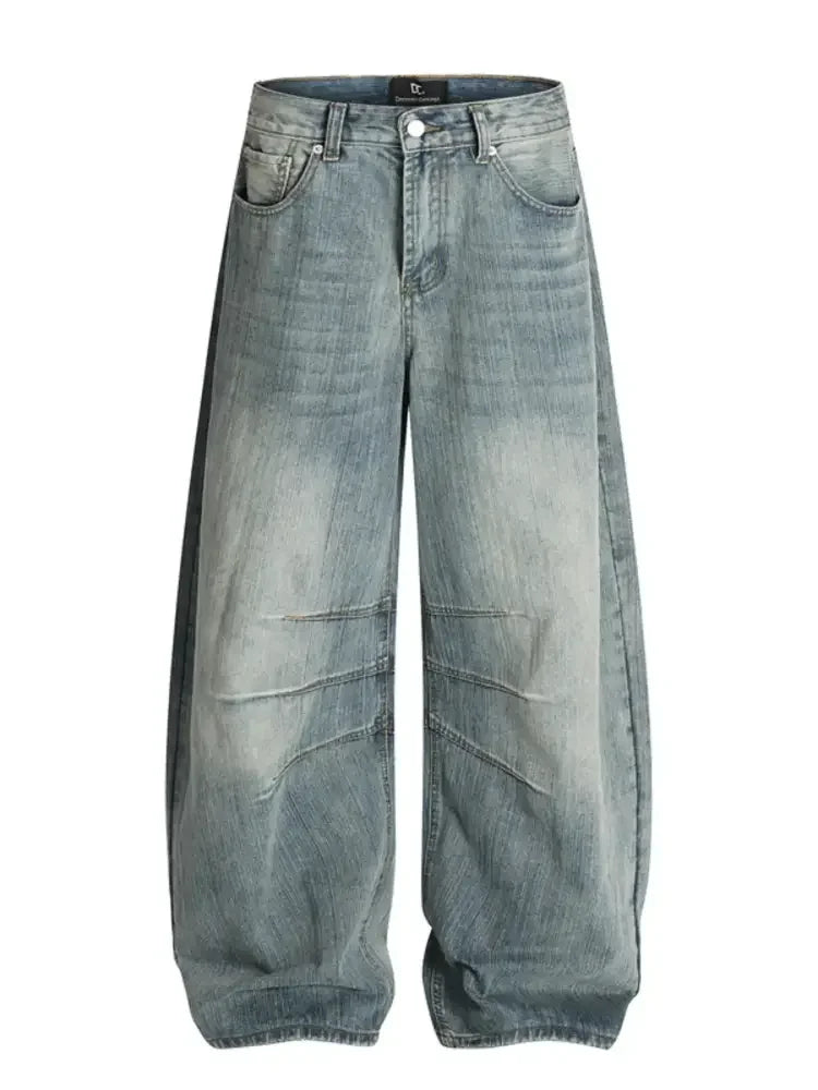 Men's Washed Relaxed Fit Baggy Jeans