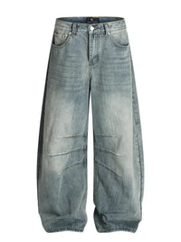 Men's Washed Relaxed Fit Baggy Jeans
