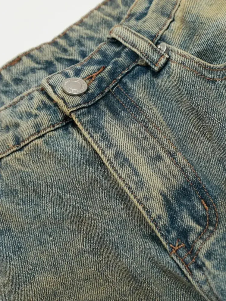 Men's Washed Relaxed Fit Denim Jeans