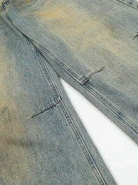 Men's Washed Relaxed Fit Denim Jeans