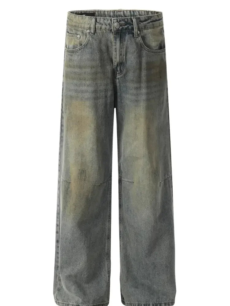 Men's Washed Relaxed Fit Denim Jeans