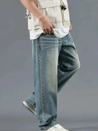 Men's Washed Relaxed Fit Jeans
