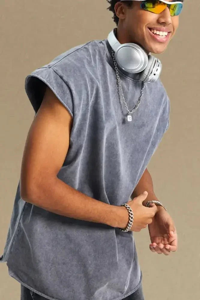 Men's Washed Round Neck Tank - Update AvenueTrendsi1004003647019201004003647019205c05ac5e - 250d - 4767 - 9b9e - 23cf10aa0a3f - Max - OriginGray