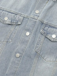 Men's Washed Short Sleeve Denim Shirt