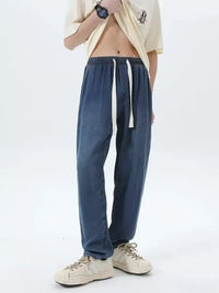 Men's Washed Straight Jeans