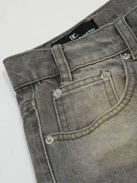 Men's Washed Straight Leg Jeans
