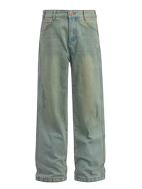 Men's Washed Wide Leg Baggy Jeans