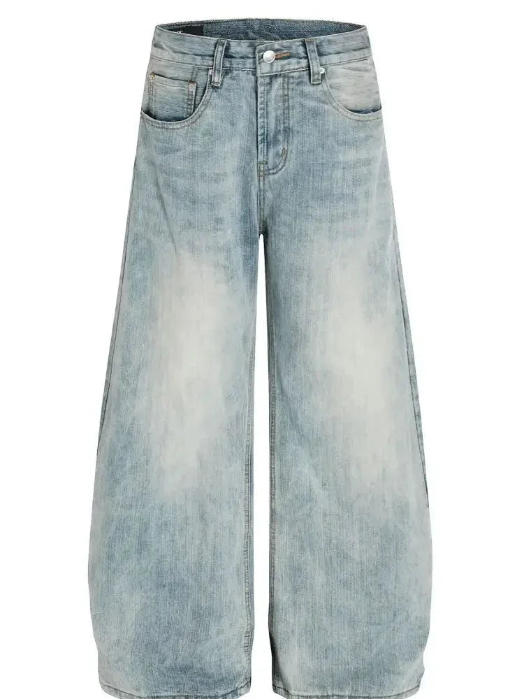 Men's Washed Wide Leg Baggy Jeans - Update AvenueTrendsi100400575361470100400575361470Men's Washed Wide Leg Baggy JeansIce Blue