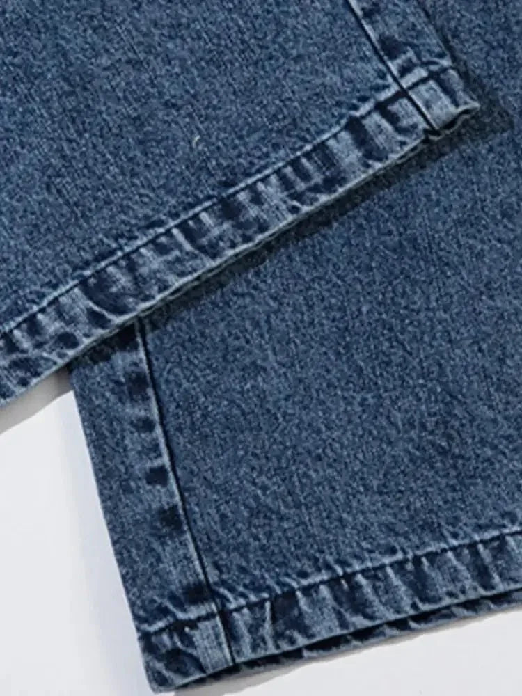 Men's Washed Wide Leg Graphic Jeans - Update AvenueTrendsi100400469074920100400469074920Men's Washed Wide Leg Graphic JeansBlue