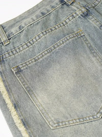Men's Washed Wide Leg Jeans