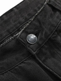 Men's Washed Wide Leg Jeans
