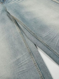 Men's Washed Wide Leg Jeans