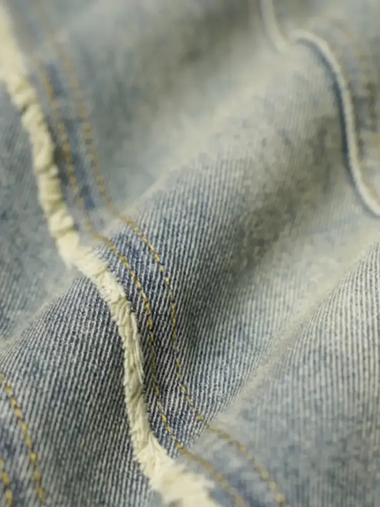 Men's Washed Wide Leg Jeans