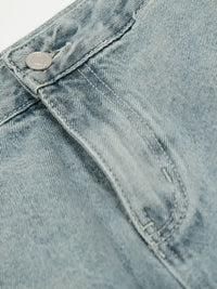 Men's Washed Wide Leg Jeans