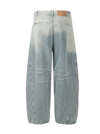Men's Washed Wide Leg Jeans