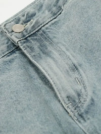 Men's Washed Wide Leg Jeans