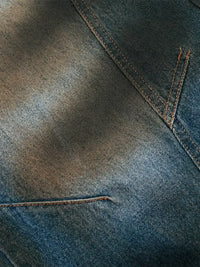 Men's Washed Wide Leg Jeans