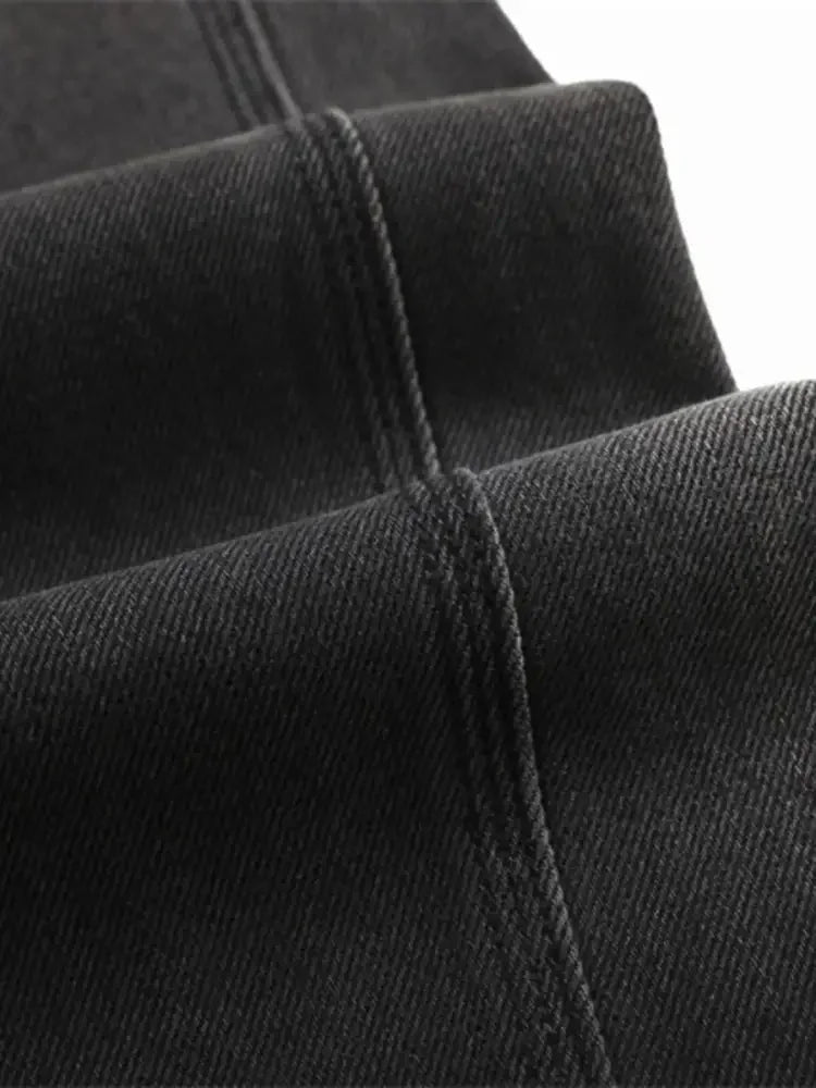 Men's Washed Wide Leg Jeans