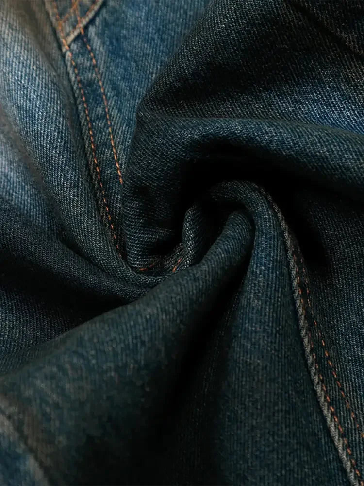 Men's Washed Wide Leg Jeans