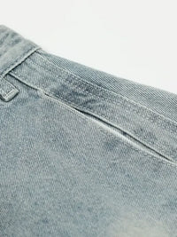 Men's Washed Wide Leg Jeans