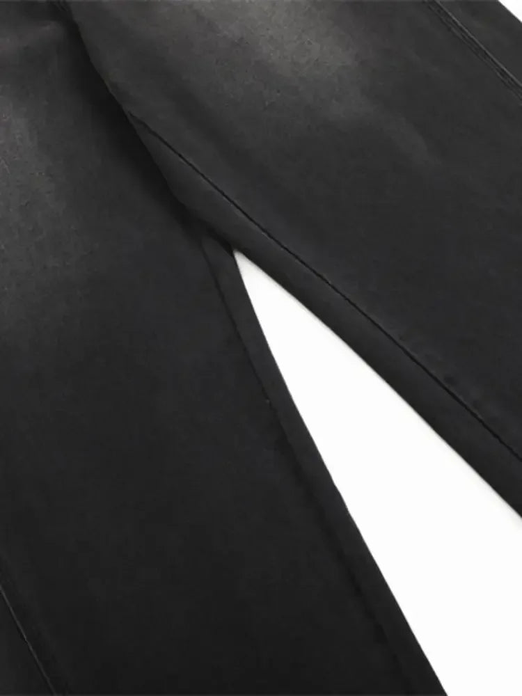 Men's Washed Wide Leg Jeans