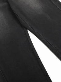 Men's Washed Wide Leg Jeans