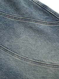 Men's Washed Wide Leg Jeans