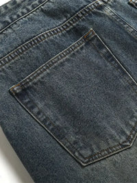 Men's Washed Wide Leg Jeans