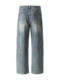 Men's Washed Wide Leg Jeans