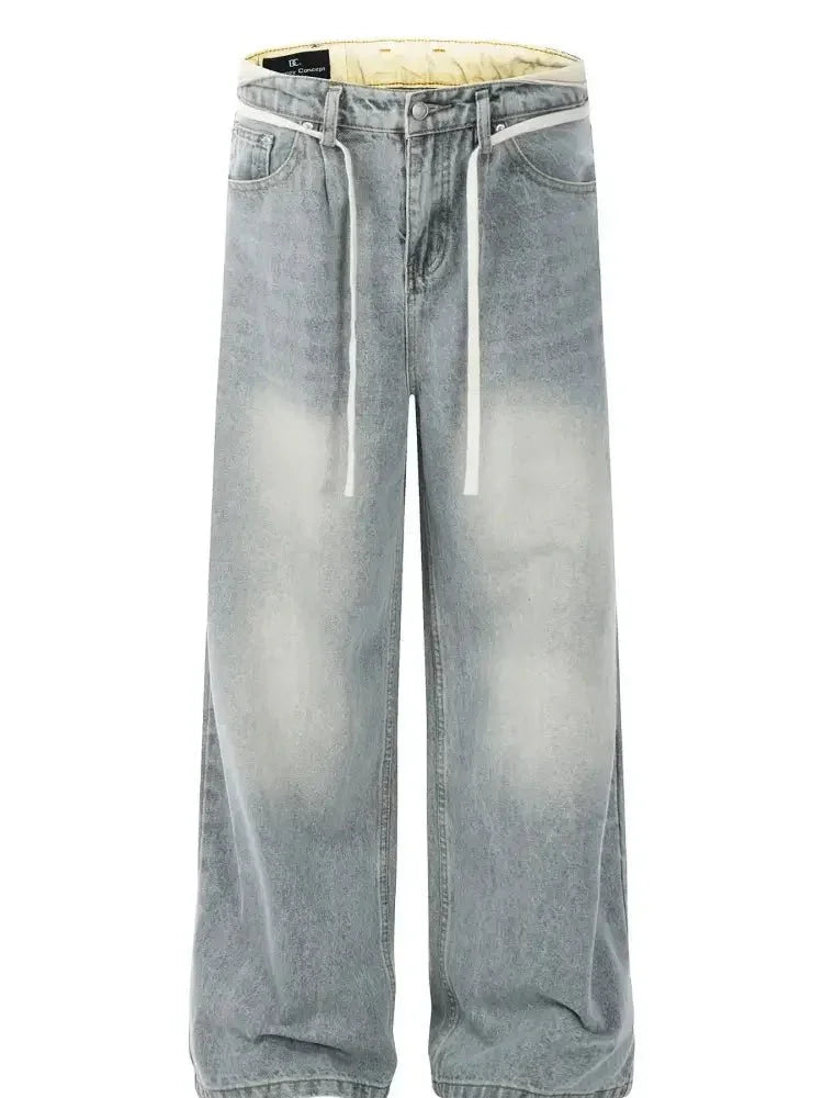 Men's Washed Wide - Leg Jeans - Update AvenueTrendsi100400220299330100400220299330Men's Washed Wide - Leg JeansBlue
