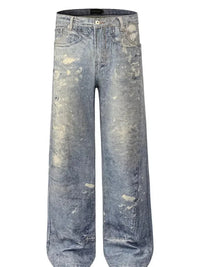 Men's Washed Wide Leg Jeans - Update AvenueTrendsi100400743268822100400743268822Men's Washed Wide Leg JeansWashed Blue