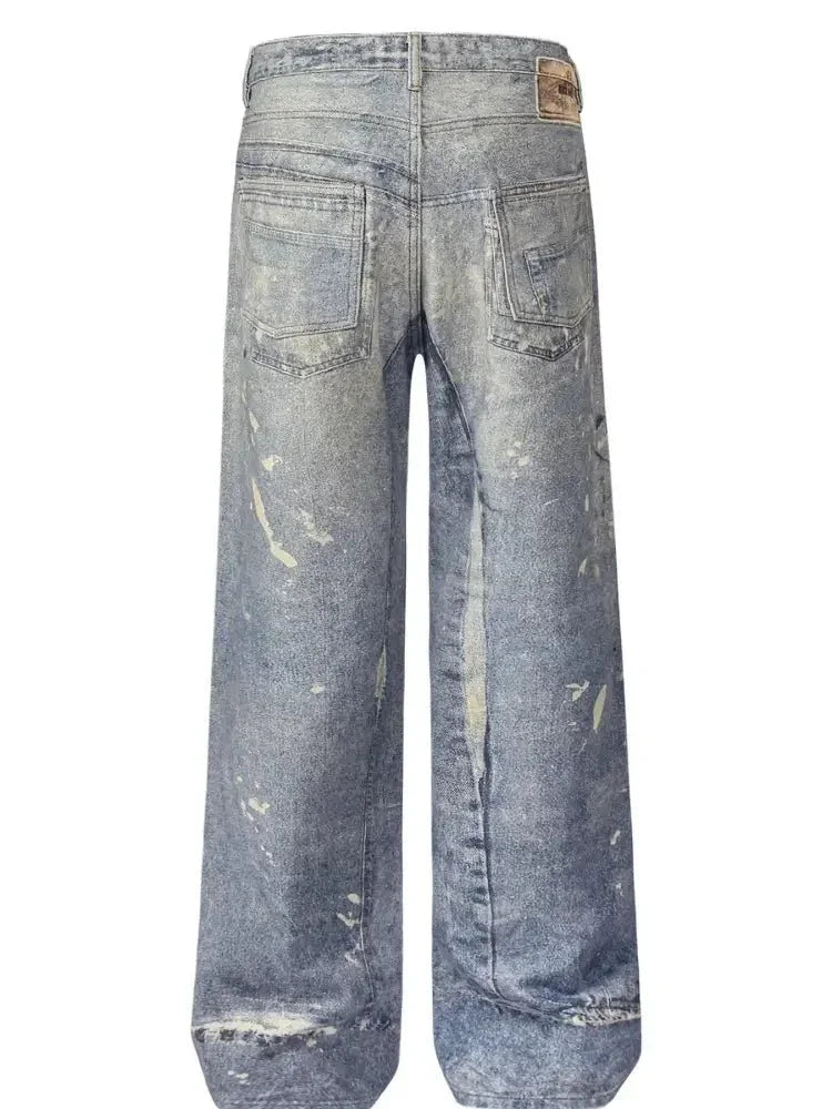 Men's Washed Wide Leg Jeans - Update AvenueTrendsi100400743268822100400743268822Men's Washed Wide Leg JeansWashed Blue