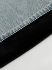 Men's Washed Wide Leg Relaxed Fit Denim Jeans