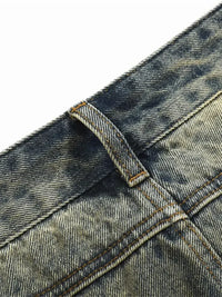 Men's Washed Wide Leg Relaxed Fit Jeans