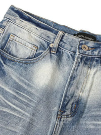 Men's Washed Wide Leg Relaxed Fit Jeans